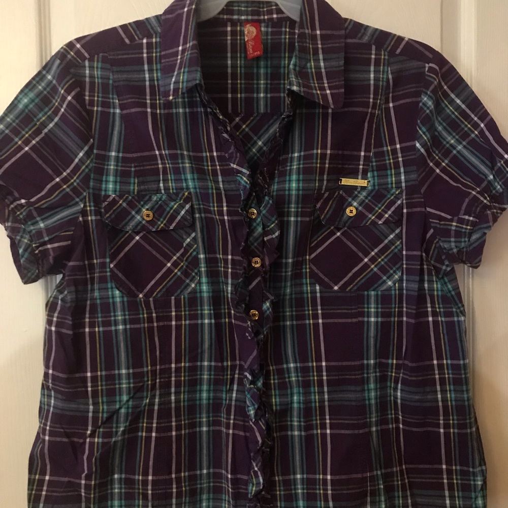 ‼️Lot of 2 ‼️VINTAGE Apple Bottom button down tops